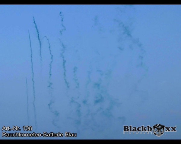 Rauchkometen Batterie, Blau