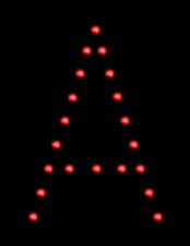 Lichterbild Buchstaben