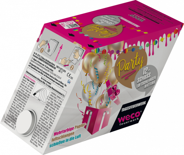 WECO Tagesbatterie Luftschlangenbatterie Party