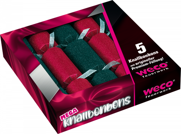 Knallbonbon matt schwarz/rot