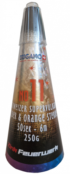 Vulkan Silber & orangen Sterne