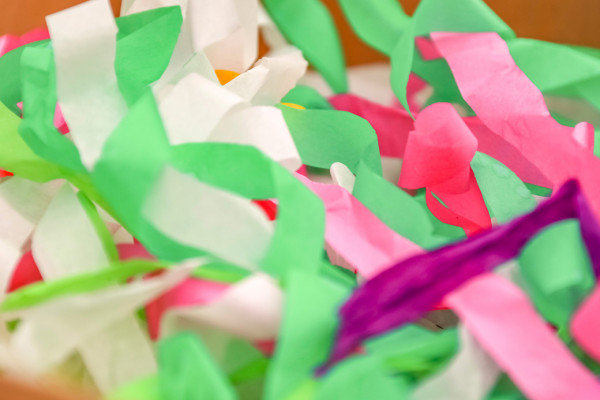 Luftschlangenbatterie Happy Birthday