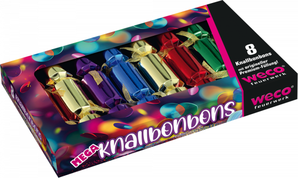 Knallbonbon bunt glänzend