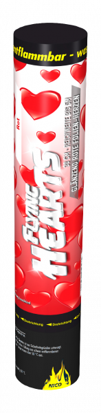 Confetti Shooter Herzen 30 cm