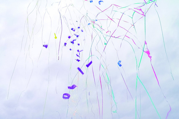 Luftschlangenbatterie Party