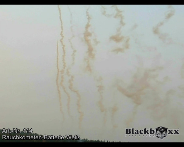 Rauchkometen Batterie, Weiß